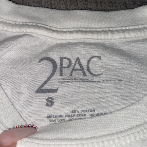 ‼️SOLD‼️White 2pac Oversized T-shirt - Picture 3 of 3